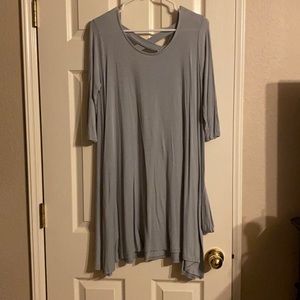 Loose fit 3/4 sleeve dress